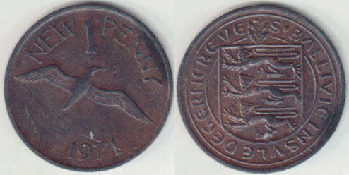 1971 Guernsey Penny A008483